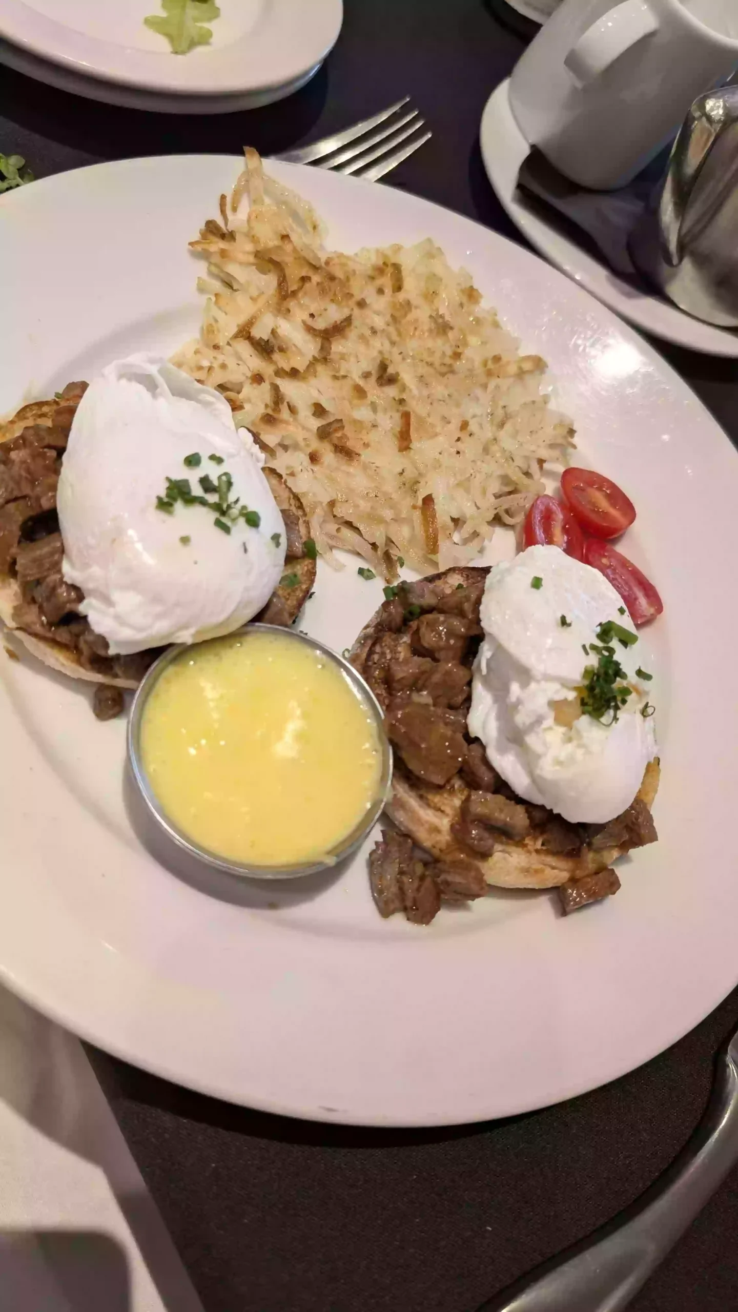 Short Rib Eggs Benedict